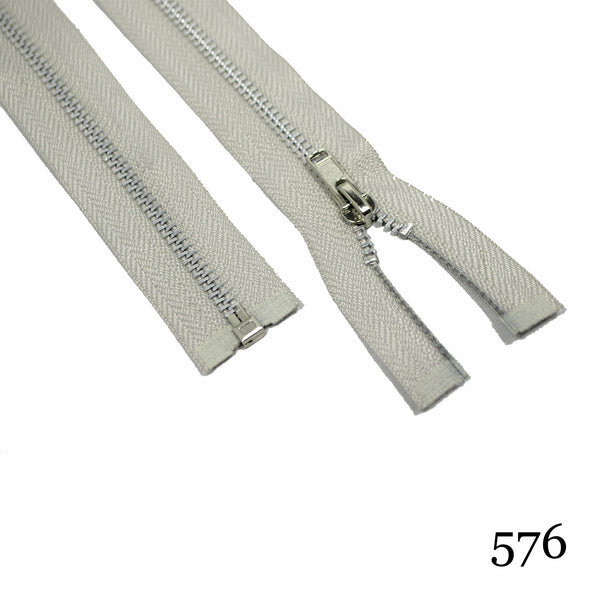 #3 36"  Aluminum Separating Zipper - Various Colors