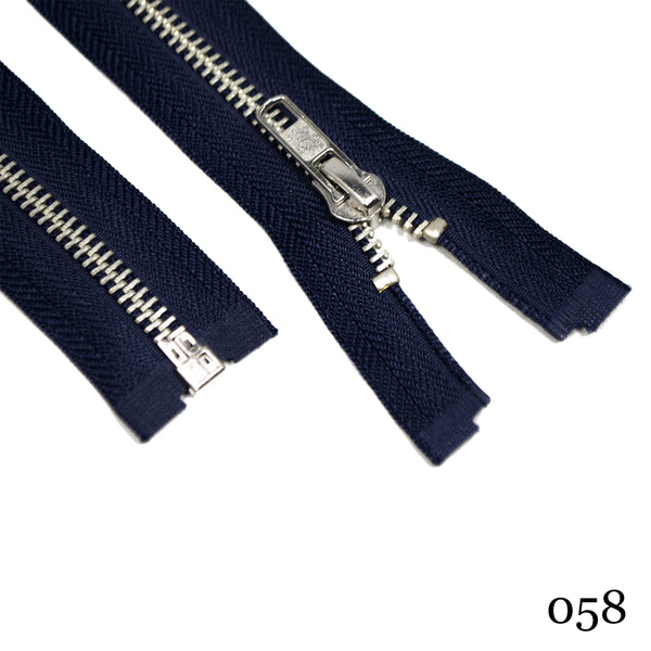 #5 36" Nickel Separating Zippers- Various Colors