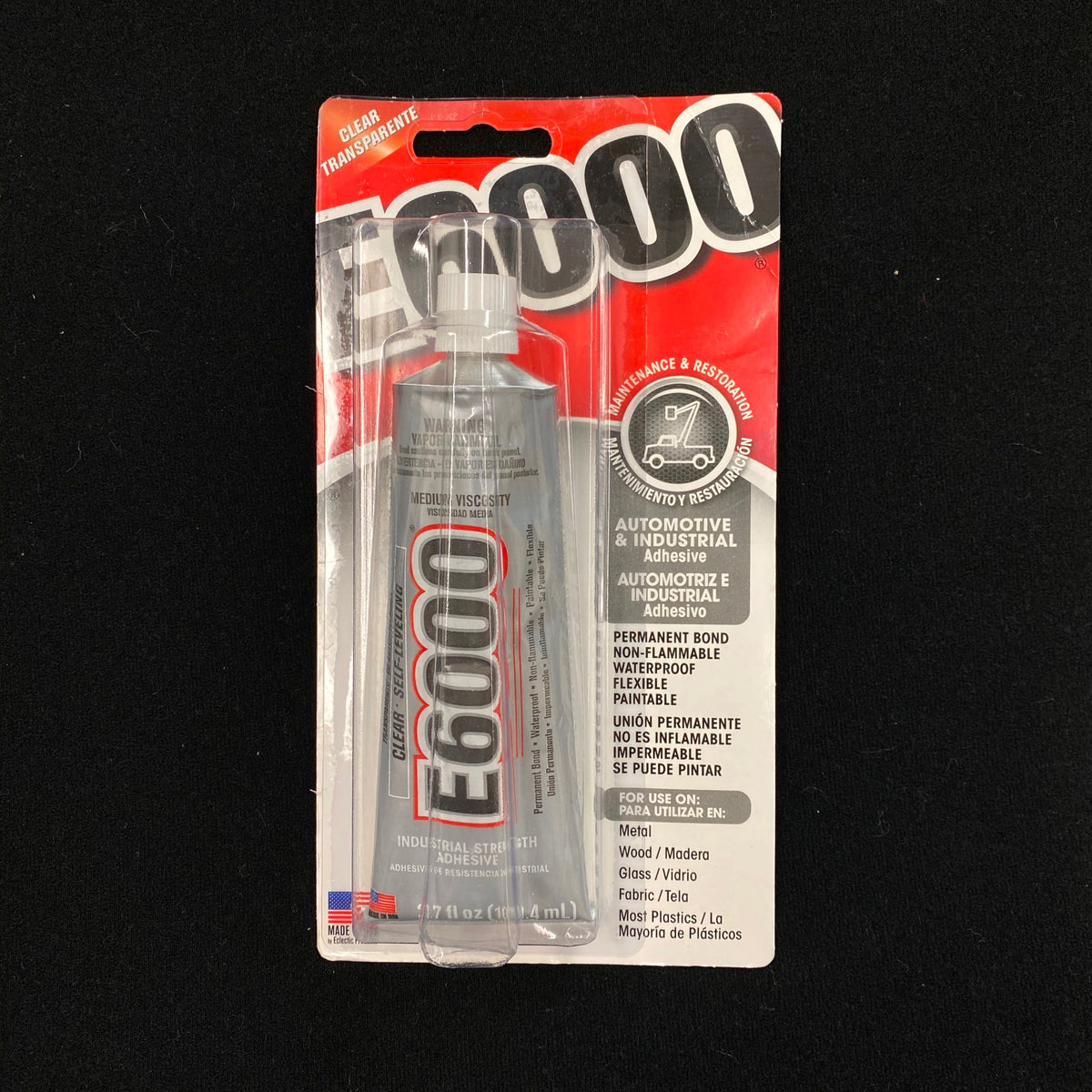 Eclectic E6000 Multi-purpose Adhesive - 3.7 fl oz tube