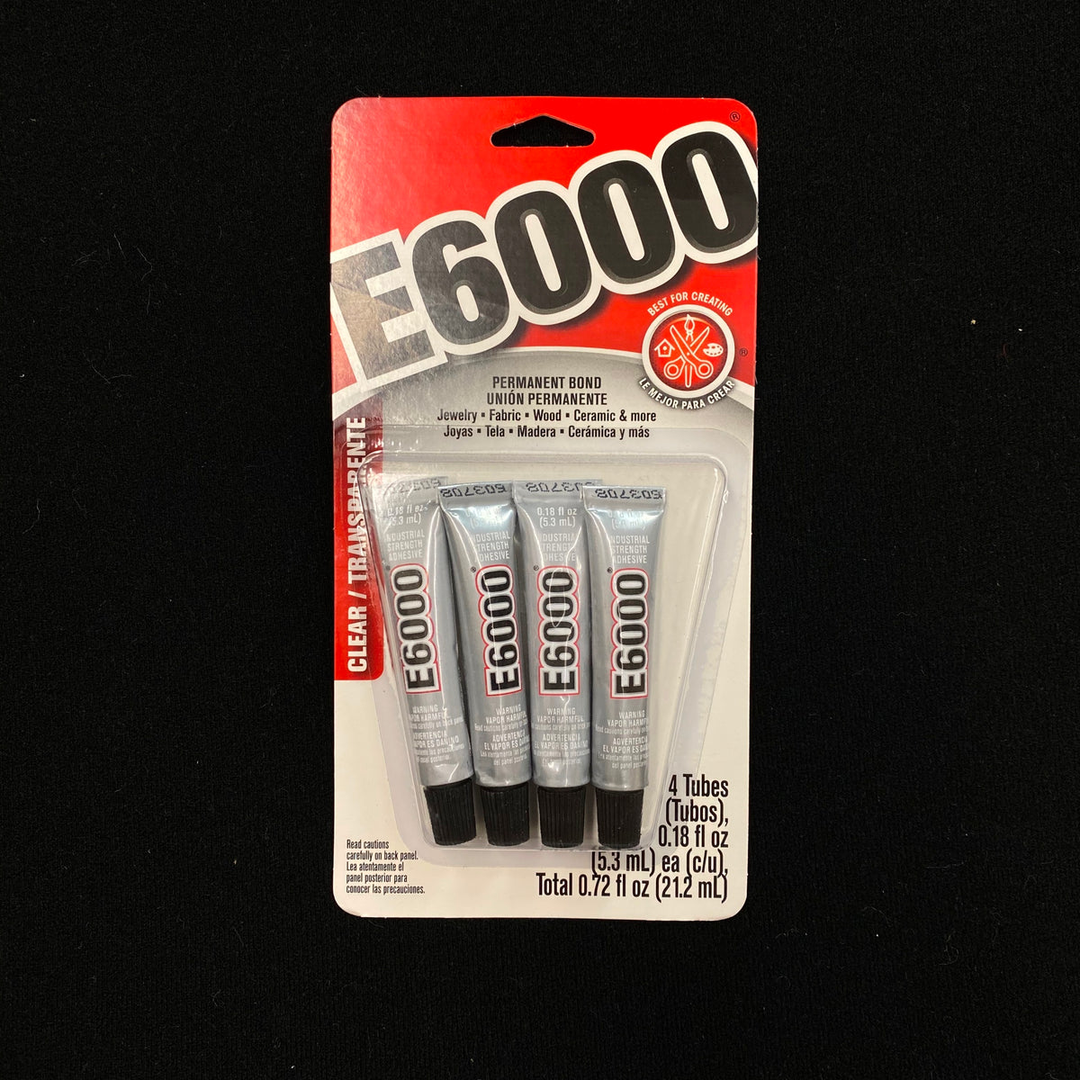 E-6000 E6000 Industrial Strength Adhesive, 0.18-oz., 4-Pk.