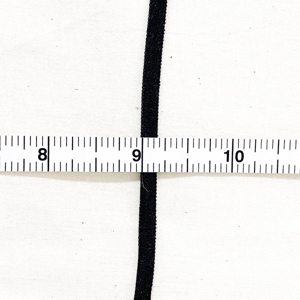 4mm Flat Stretch Nylon Cord - White or Black- 1 Roll (100 Yards)