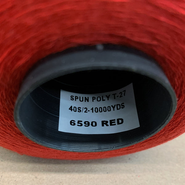 100% Polyester Tex 27 Sewing Thread 10,000 Yards-Red 6590