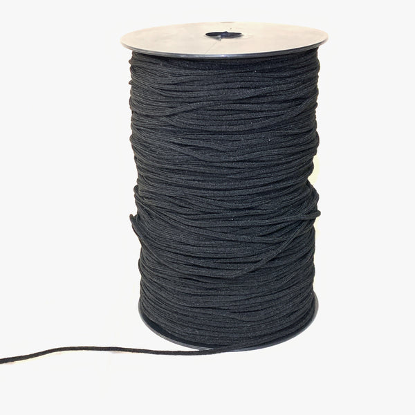1/8" Round Stretch Nylon Cord - White or Black- 1 Roll (200 Yards)