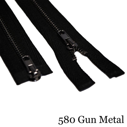 #3 36"  Metal Separating Zipper - 2 way - Various Colors