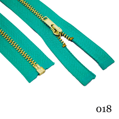 #3 36" Brass Separating Zipper - Various Colors