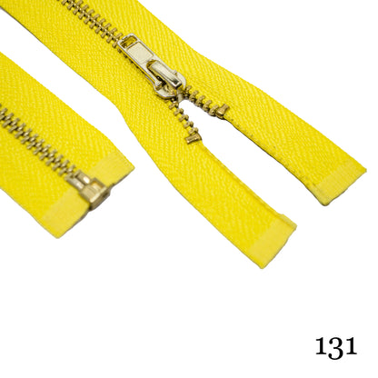 #3 36" Brass Separating Zipper - Various Colors