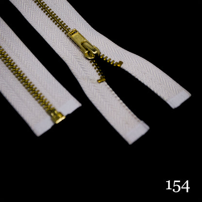 #3 36" Brass Separating Zipper - Various Colors