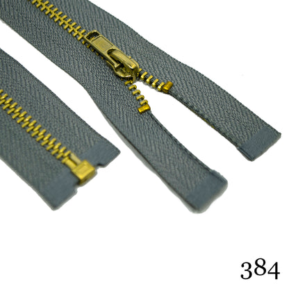 #3 36" Brass Separating Zipper - Various Colors