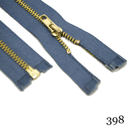 #3 36" Brass Separating Zipper - Various Colors