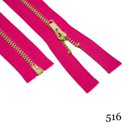 #3 36" Brass Separating Zipper - Various Colors