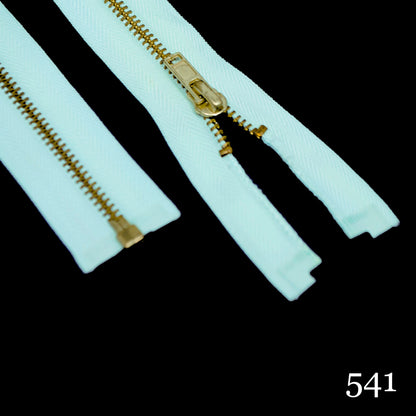 #3 36" Brass Separating Zipper - Various Colors
