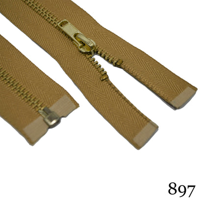 #3 36" Brass Separating Zipper - Various Colors