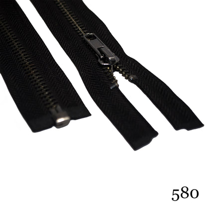 #5 36"  Gunmetal Separating Zipper - Various Colors