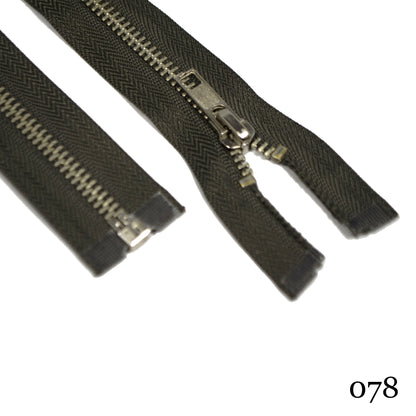#5 36" Nickel Separating Zippers- Various Colors