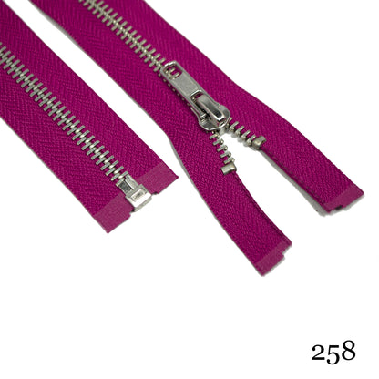 #5 36" Nickel Separating Zippers- Various Colors