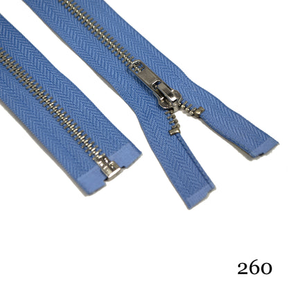 #5 36" Nickel Separating Zippers- Various Colors