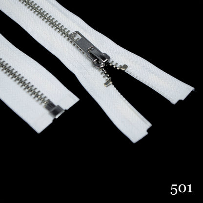 #5 36" Nickel Separating Zippers- Various Colors