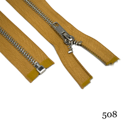 #5 36" Nickel Separating Zippers- Various Colors