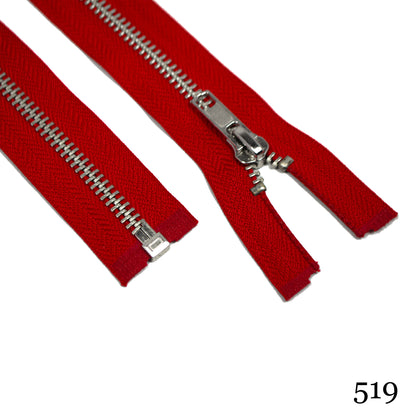 #5 36" Nickel Separating Zippers- Various Colors