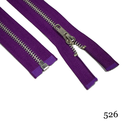 #5 36" Nickel Separating Zippers- Various Colors