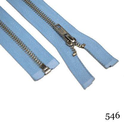 #5 36" Nickel Separating Zippers- Various Colors