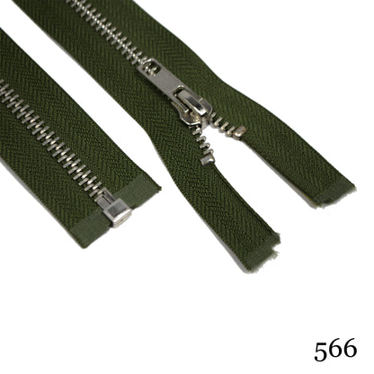 #5 36" Nickel Separating Zippers- Various Colors