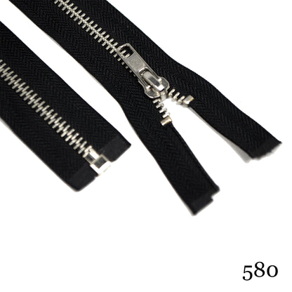 #5 36" Nickel Separating Zippers- Various Colors