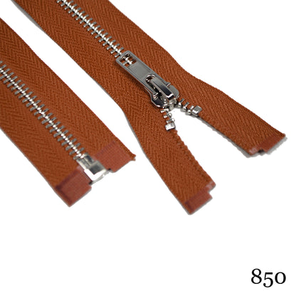 #5 36" Nickel Separating Zippers- Various Colors