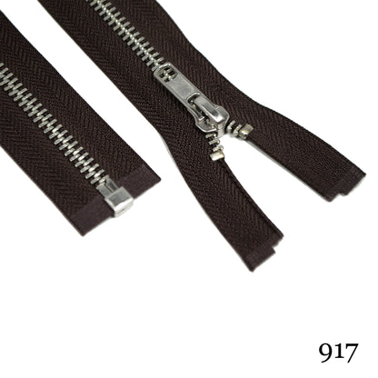 #5 36" Nickel Separating Zippers- Various Colors