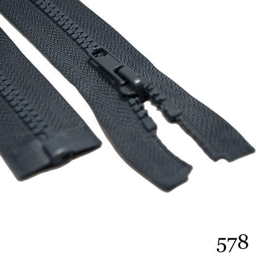 #5 36" Plastic Molded Separating Zipper - 1 way