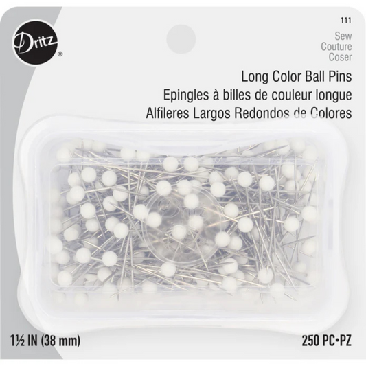 Dritz Long Color Ball Pins - Size 24