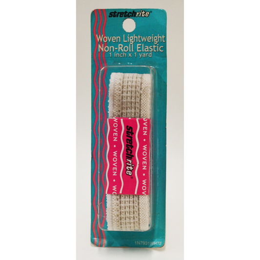 Stretchrite Woven Lightweight Non-Roll Elastic - 1" x 1 Yd