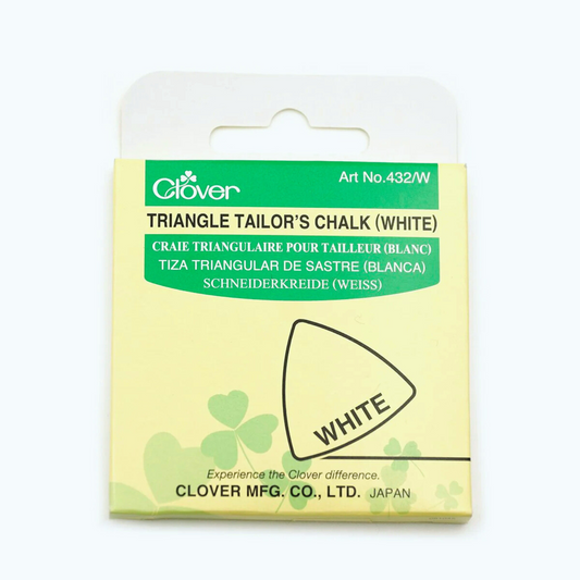 Clover Triangle Tailors Chalk, White