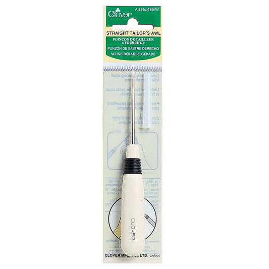 Clover Straight Tailors Awl - White