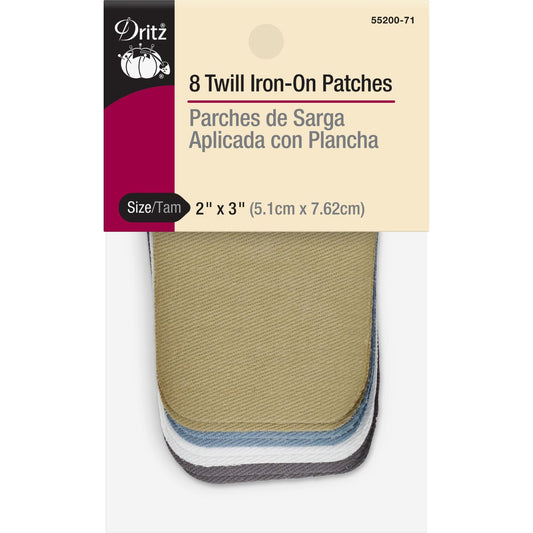 Dritz Twill Iron-On Patches