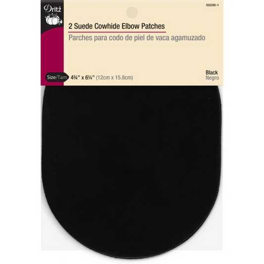 Dritz Suede Cowhide Elbow Patches -  Size 4.75" x 6.25"