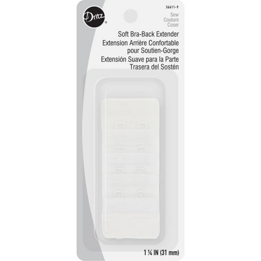 Dritz Soft Bra Back Extender - White