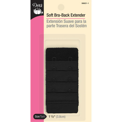 Dritz Soft Bra Back Extender Black