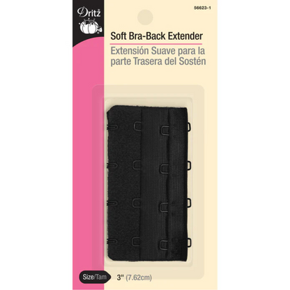 Dritz Soft Bra Back Extender Black