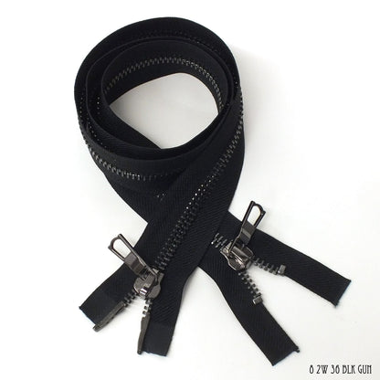 #8 36" DB Gunmetal Zipper - 2 way