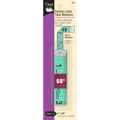 Dritz Fashion Color Tape Measure 60" Green