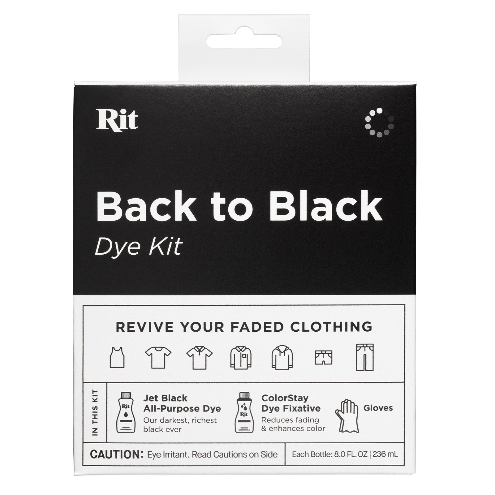 Rit Back to Black Dye Kit – Panda Trim