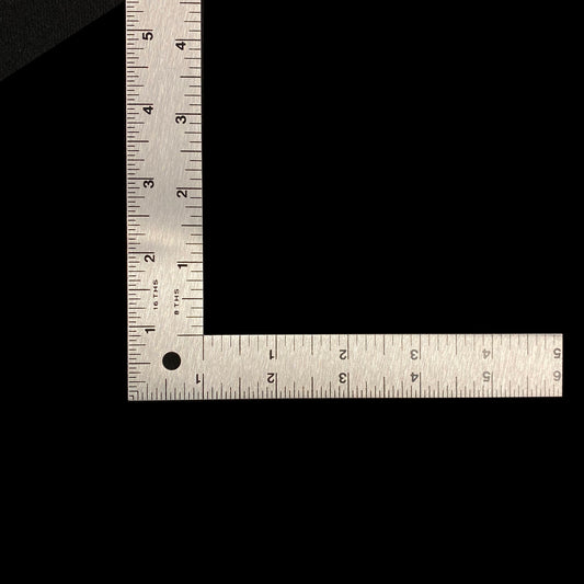 Fairgate Metal L-Square Ruler 6x12"