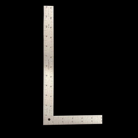 Fairgate Metal L-Square Ruler 6x12"