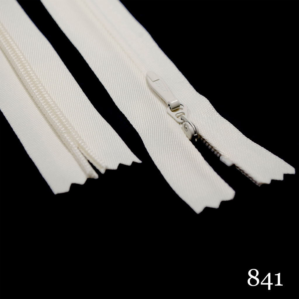 YKK #3 Invisible (Conceal) Zippers - Perfect for Clothes, Crafts, & Sewing  Projects - Color: Natural #801 - Choose Your Length - Made in The United