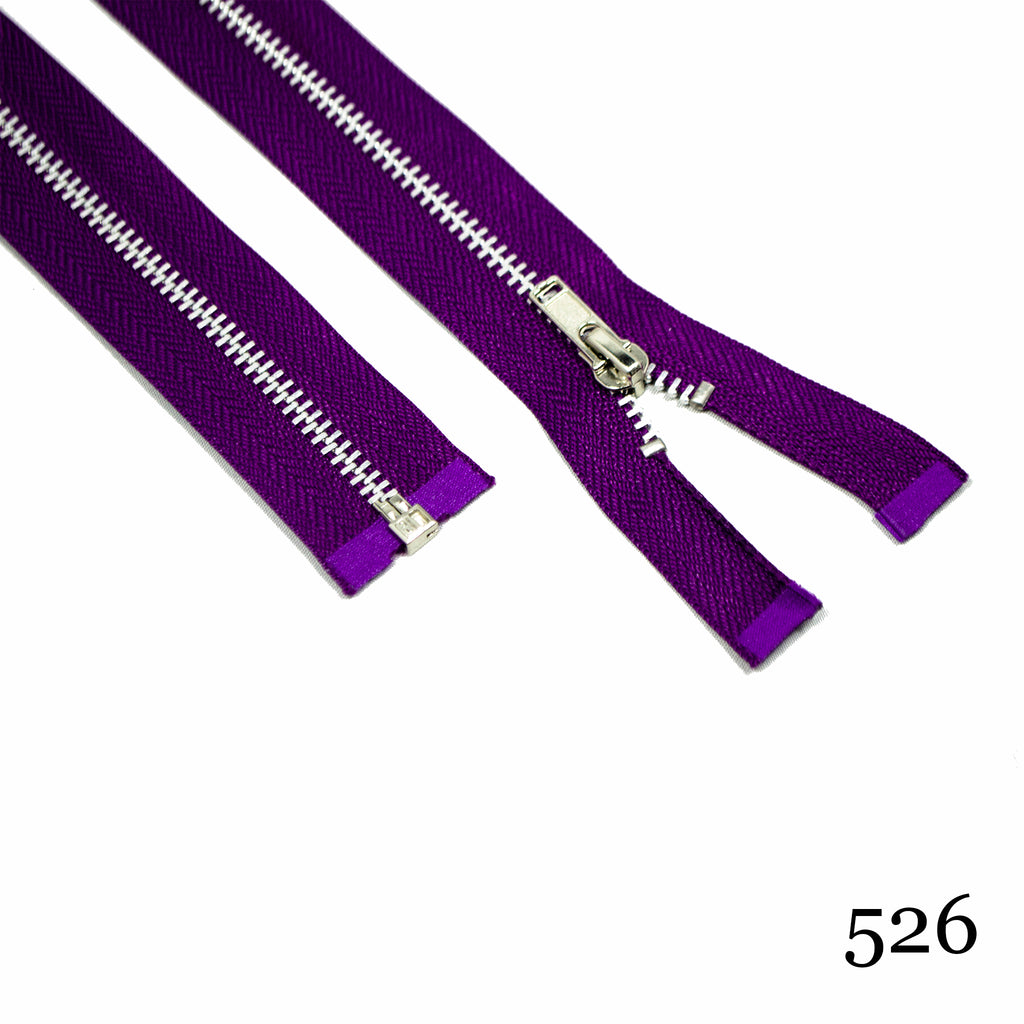 Mandala Crafts #5 Plastic Zipper - 5 PCs Purple Gray 30 Inches Separating  Zippers for Sewing - Jacket Zipper Separating Zipper Replacement Zippers  for