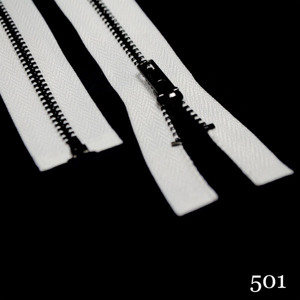 #3 36"  Gunmetal Separating Zipper - Various Colors