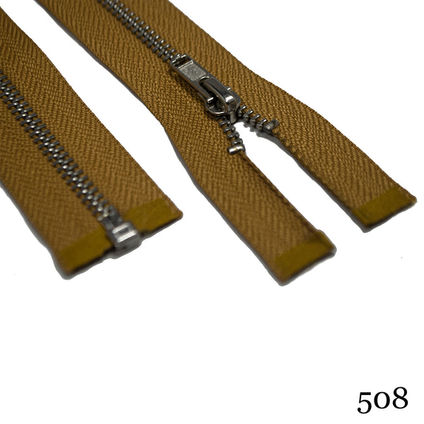 #3 36" Nickel Separating Zipper - Various Colors