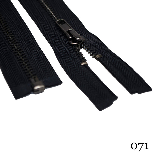 #5 36"  Gunmetal Separating Zipper - Various Colors