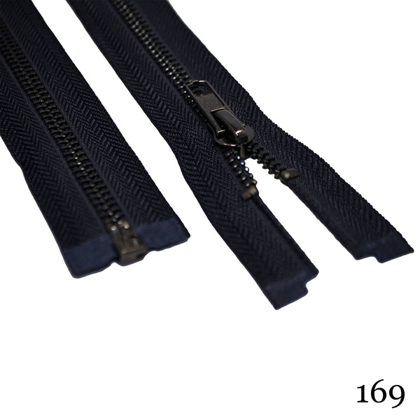 #5 36"  Gunmetal Separating Zipper - Various Colors